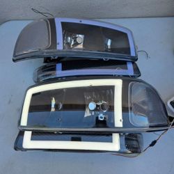 99-06 Gmc Sierra Yukon LED DRL Headlights Luces Focos Micas Faros Faroles Headlamps