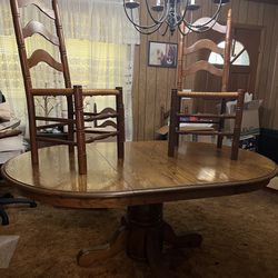 Dining Room Table, 6 Chairs And China Cabinet   Thumbnail