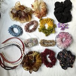 Assorted Hair Scrunchies and Headbands - $1 Each