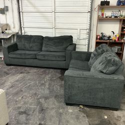 Black couch set 2 pcs