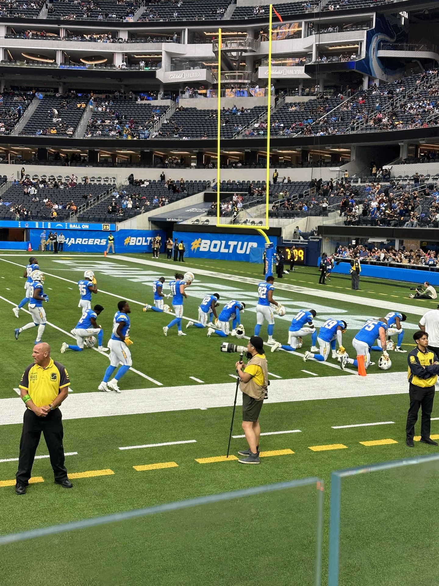 Los Angeles Chargers Vs Indianapolis Colts 10/19/25 Club 114 ROW 1 FRONT ROW