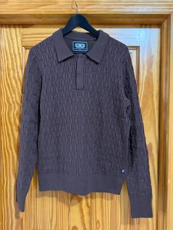 Men’s Brown Cotton Sweater Size M