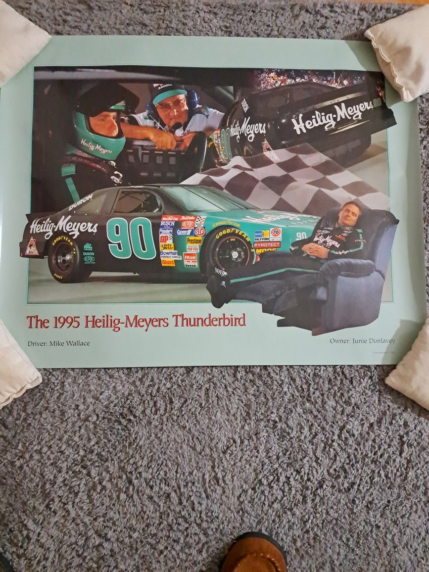 2 Mike Wallace 1995 Heilig-Myers Thunderbird Posters