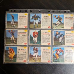 1962 post, cereal, football cards