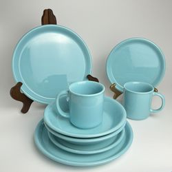 Vintage 8 Piece Set Tre Ci Stoneware Pottery. Made in Italy.  