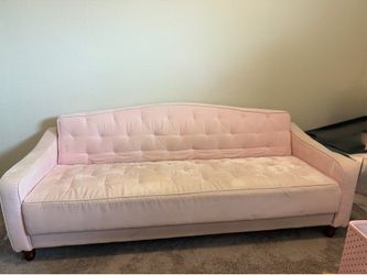 Pink velvet couch sleeper-$100