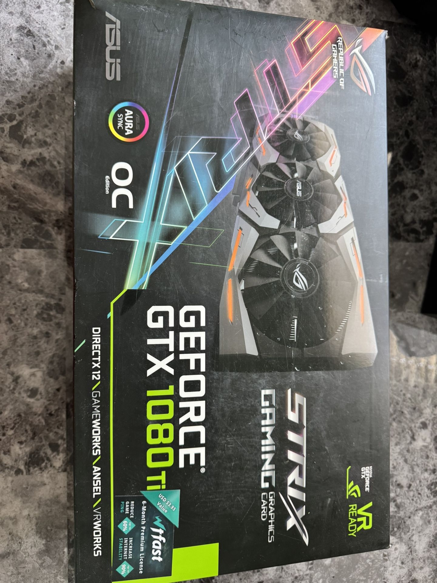 Asus Geforce GTX 1080 Ti OC edition.