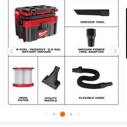 Brand New Milwaukee Fuel Packout Vacuum