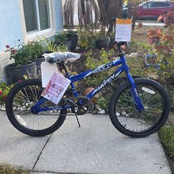 New Huffy 20" Rock It Kids' Bike, Fits Riders 44"-56", Blue, Child, Boys