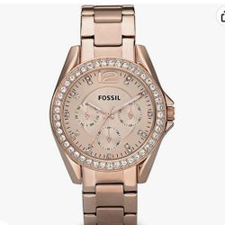 Rosegold Fossil Watch