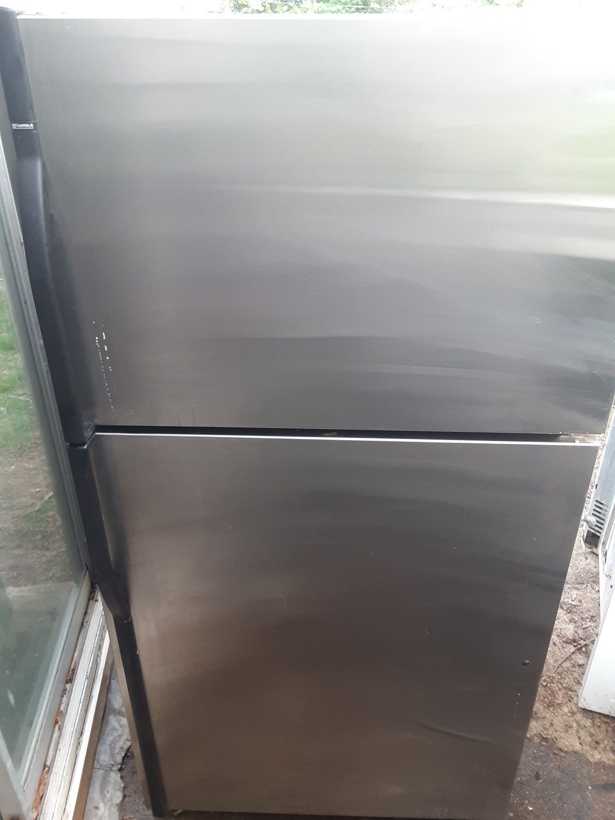 Stainleas steel refrigerator clean works great