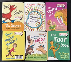 6 New Dr. Seuss Board Books - Bright and Early Collection