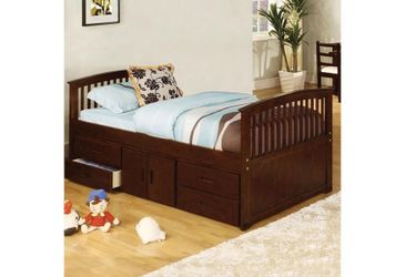 Twin Captain Bed w/Drawers&Storage @Elegant Furniture