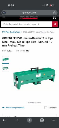 Greenlee PVC Pipe Heater/Bender Model 849