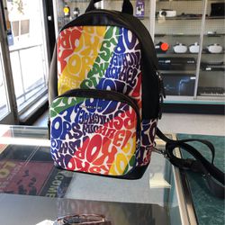 Small Michael Kors Black Rainbow Backpack