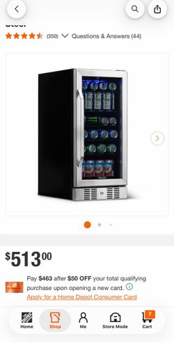 NewAir 96 Can Built-In Beverage Refrigerator | 15” Small Mini Fridge