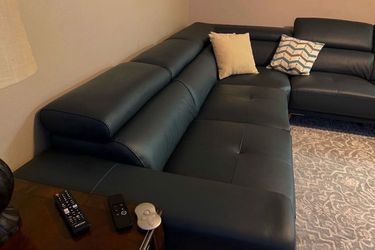 Sectional leather couch $400