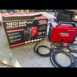 Lincoln Electric 180 Amp Weld-Pak 180i Multi-Process Stick/MIG/Flux-Core/TIG, 120V or 230V Aluminum Welder with Spool Gun sold separately