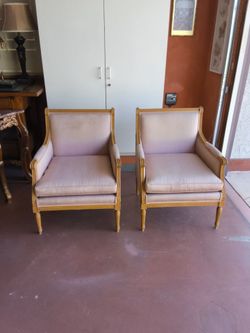 Giltwood Bergere chairs