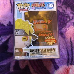 Naruto (sage Mode) Funko Pop Autographed