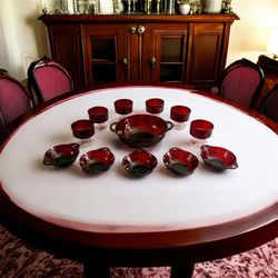 Anchor Hocking Coronation Ruby Red dishes