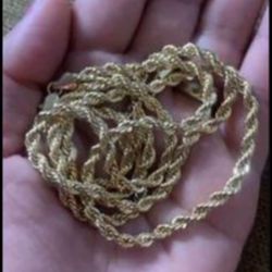 4MM Rope Chain Necklace 24" Inches