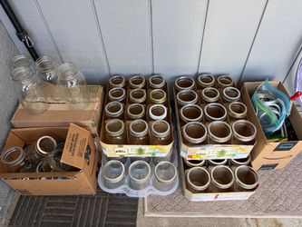Large Lot of Mason Canning Jars