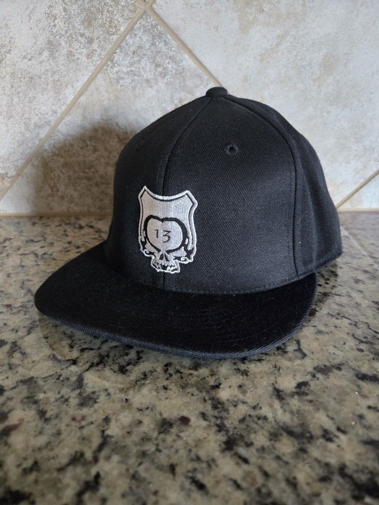 Black Hat Flat Bill Fitted