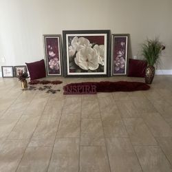 Burgundy Decor