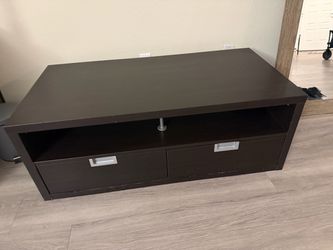 Dark Brown black  ikea TV Stand with Two Drawers