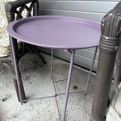 Purple Outdoor Side Table