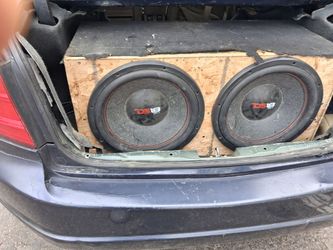 2 15s DS18 Gen X Dual Subwoofer Box with 4500w amp and Bluetooth deck