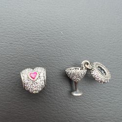 Preowned Pandora Charms Sterling 