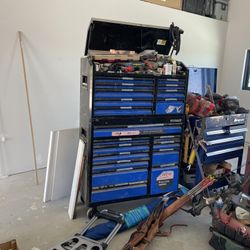 kobalt tool box with tools 