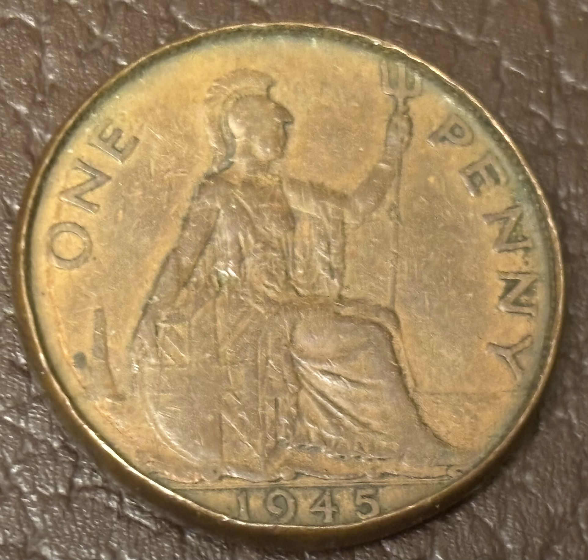 One Penny 1945. Great Britain. Collectible