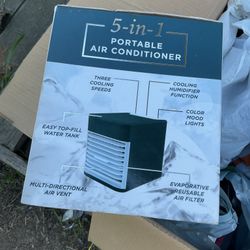 5 in 1 Air Purifier, AC, humidifier, fan, and mood lights (brand new!)