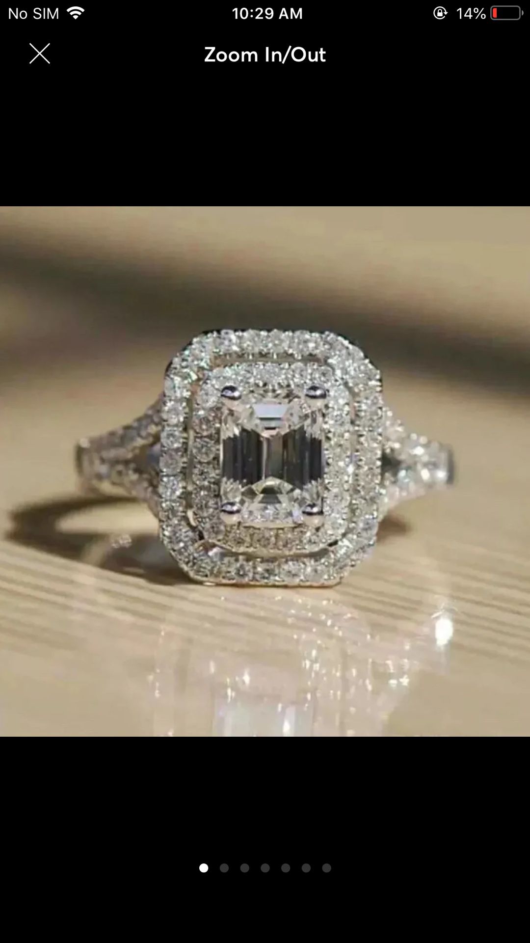10k gold 2.68ct lab diamond wedding engagement ring