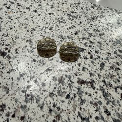 Gold Last Supper Earrings