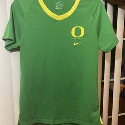 Nike Dri-Fit Oregon Ducks Basketball Short Sleeve Tee T-shirt Green Yellow Size