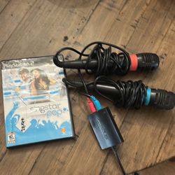 PlayStation 2 Sing Microphones And USB  Game