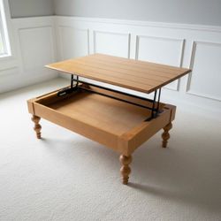 Lift-Top Wood Coffee Table
