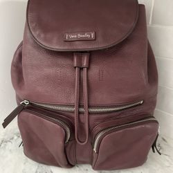 Vera Bradley Gallatin Leather Backpack / Purse/Bag