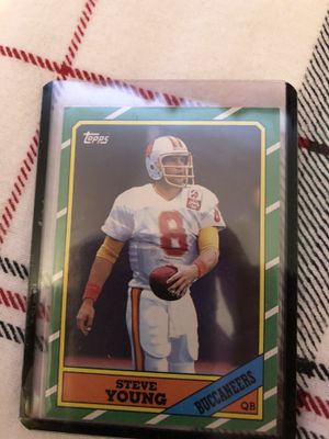 Photo Tampa Bay Buccaneers Steve Young 1986 Topps Rookie