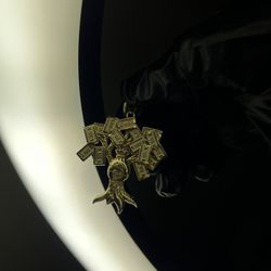 Money Tree Pendant Real 10k Gold