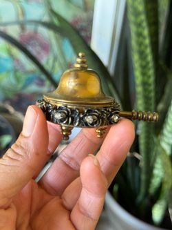 Vintage Gold Toned NY Brass Pill, Trinket, or Saccharin Small Dish