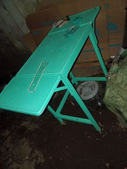 Vintage Metal Folding Table