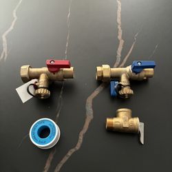 NEW Charman 3002 Tankless Water Heater 3/4" Isolation Valve Kit Lead Free