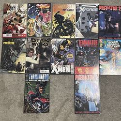 12 Comic Book Collection Lot (Dark Horse, Terminator, Predator, X-Men, Star Wars, DC, Marvel)