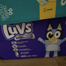 Diapers- Pampers, Huggies, Luvs