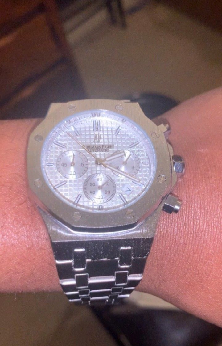 Men's Luxury Watch (AP) Silver/White